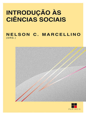 cover image of Introdução às ciências sociais
